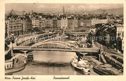 AK / Ansichtskarte Wien Franz Josefs Kai Donaukanal Kat. Wien