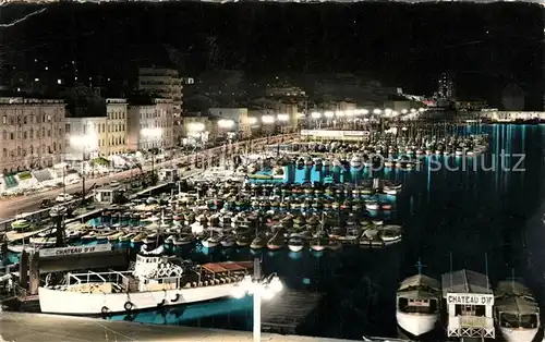 AK / Ansichtskarte Marseille Bouches du Rhone Le Quai des Belges et le Quai de Rive Neuve la nuit