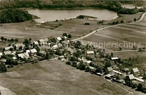 AK / Ansichtskarte Steinen Westerwald Fliegeraufnahme mit Gasthof Geschwister Sanner Kat. Steinen