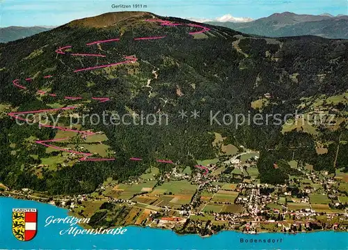 AK / Ansichtskarte Bodensdorf Ossiacher See Gerlitzen Alpenstrasse Fliegeraufnahme
