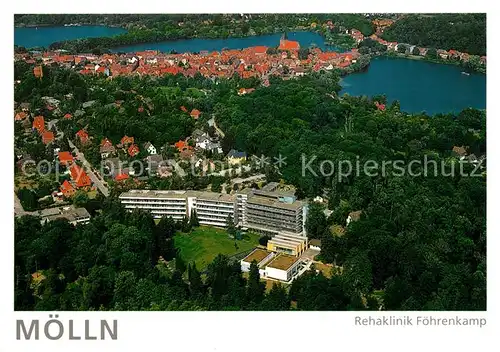 AK / Ansichtskarte Moelln Lauenburg Fliegeraufnahme Rehaklinik Foehrenkamp Kat. Moelln