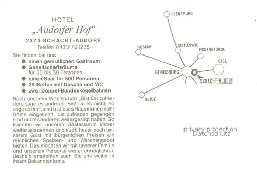 AK / Ansichtskarte Schacht Audorf Hotel Audorfer Hof Kat. Schacht Audorf