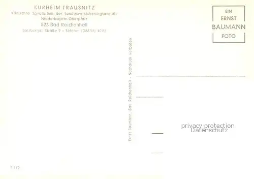 AK / Ansichtskarte Bad Reichenhall Kurheim Trausnitz Kat. Bad Reichenhall