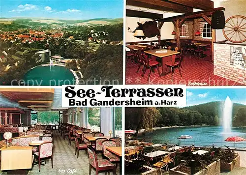 AK / Ansichtskarte Bad Gandersheim See Terrassen Cafe Seeklause Kat. Bad Gandersheim