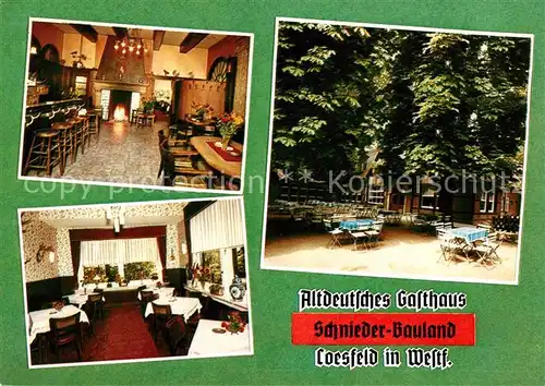 AK / Ansichtskarte Coesfeld Altdeutsches Gasthaus Schnieder Bauland Kat. Coesfeld
