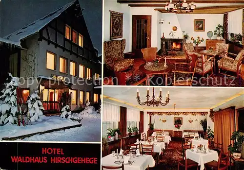 AK / Ansichtskarte Kirchhundem Hotel Waldhaus Hirschgehege Kat. Kirchhundem Hochsauerland
