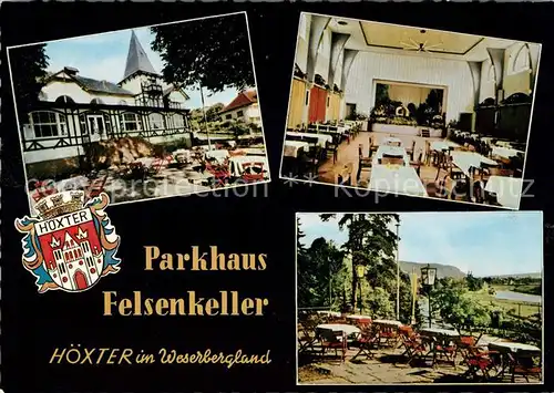AK / Ansichtskarte Hoexter Weser Parkhaus Felsenkeller Kat. Hoexter