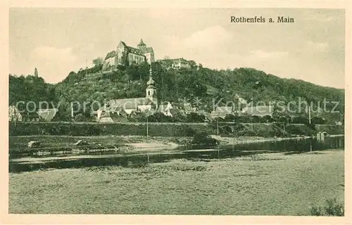 AK / Ansichtskarte Rothenfels Unterfranken Mainpartie Schloss Kat. Rothenfels
