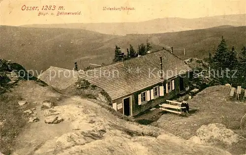 AK / Ansichtskarte Bayrisch Eisenstein Osser mit Unterkunftshaus Kat. Bayerisch Eisenstein