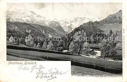 AK / Ansichtskarte Partenkirchen Forsthaus Graseck Kat. Garmisch Partenkirchen