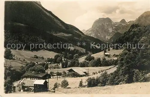 AK / Ansichtskarte Ramsau Berchtesgaden mit Reiteralp Kat. Ramsau b.Berchtesgaden
