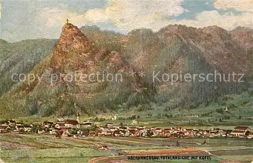 AK / Ansichtskarte Oberammergau mit Kofel Kat. Oberammergau