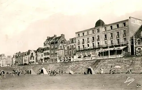 AK / Ansichtskarte Saint Malo Ille et Vilaine Bretagne Hotel de la Digue et la Plage Kat. Saint Malo