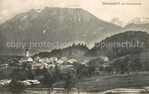 AK / Ansichtskarte Oberaudorf mit Kaisergebirge Kat. Oberaudorf