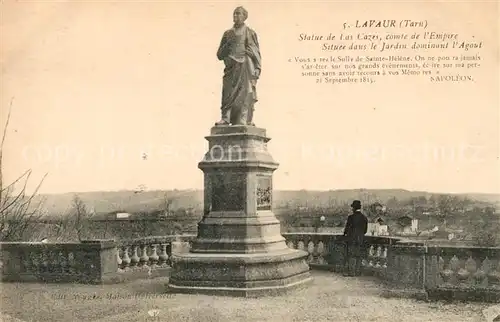 AK / Ansichtskarte Lavaur Tarn Statue de Las Cazes comte de l Empire Kat. Lavaur