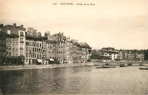 AK / Ansichtskarte Bayonne Pyrenees Atlantiques Quais de la Nive Kat. Bayonne
