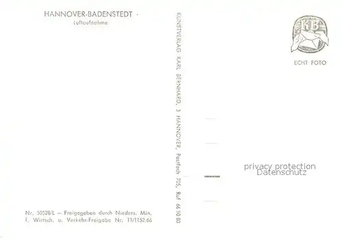 AK / Ansichtskarte Badenstedt Hannover Fliegeraufnahme Kat. Hannover