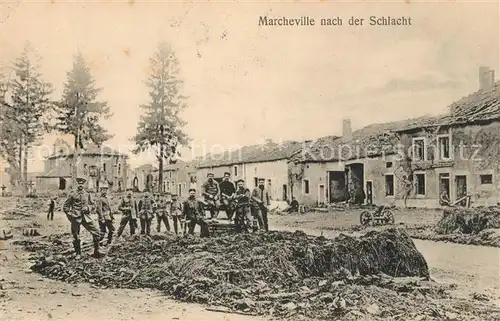 AK / Ansichtskarte Marcheville nach der Schlacht Kat. Marcheville