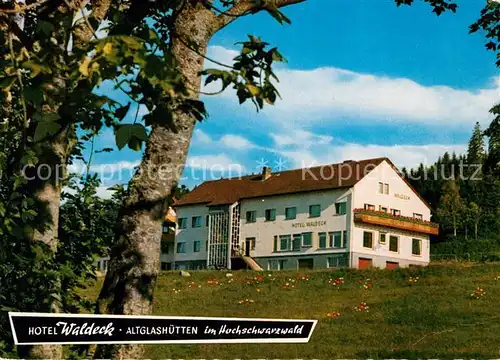 AK / Ansichtskarte Altglashuetten Hotel Waldeck  Kat. Feldberg (Schwarzwald)