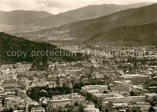 AK / Ansichtskarte Freiburg Breisgau Fliegeraufnahme Kat. Freiburg im Breisgau