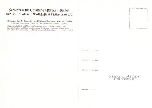 AK / Ansichtskarte Heitersheim Malteserschloss Fliegeraufnahme Kat. Heitersheim