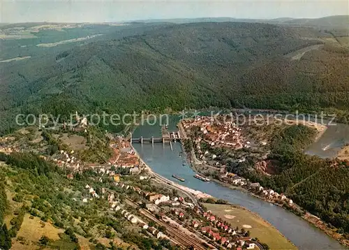 AK / Ansichtskarte Hirschhorn Neckar Fliegeraufnahme Neckarschleife Kat. Hirschhorn (Neckar)