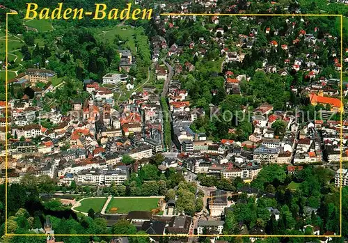 AK / Ansichtskarte Baden Baden Fliegeraufnahme Kat. Baden Baden