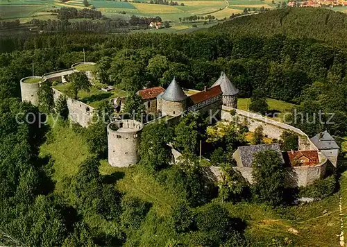 AK / Ansichtskarte Breitenbach Herzberg Burg Herzberg Fliegeraufnahme Kat. Breitenbach a. Herzberg