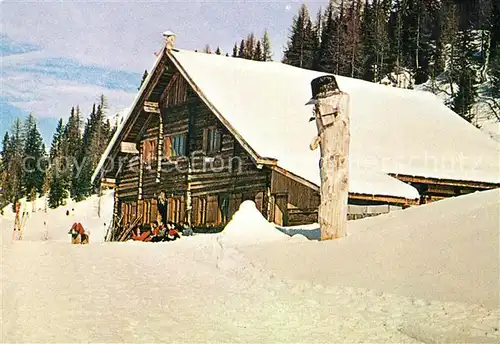 AK / Ansichtskarte Altenmarkt Pongau Dechantshuette Oberzauch Winterlandschaft Kat. Altenmarkt im Pongau