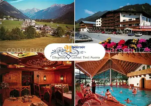 AK / Ansichtskarte Elbigenalp Hotel Alpenrose Hallenbad Kat. Elbigenalp Lechtal Tirol