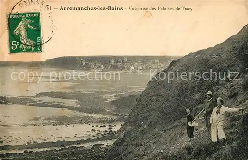 AK / Ansichtskarte Arromanches les Bains Vue prise des Falaises de Tracy Kat. Arromanches les Bains