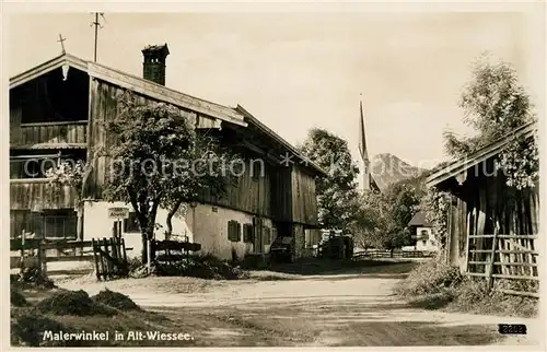 AK / Ansichtskarte Alt Wiessee Malerwinkel