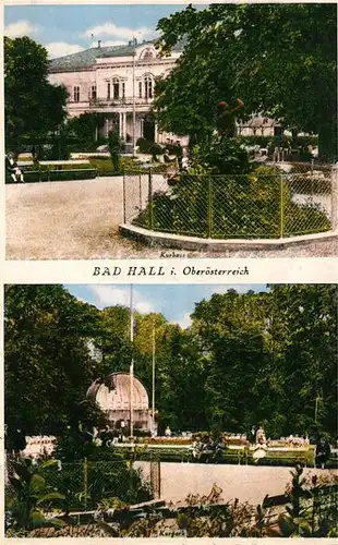 AK / Ansichtskarte Bad Hall Oberoesterreich Kurpark Konzertpavillon Kurhotel Kat. Bad Hall