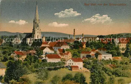 AK / Ansichtskarte Bad Hall Oberoesterreich Stadtpanorama mit Kirche von der Eduardshoehe gesehen Kat. Bad Hall