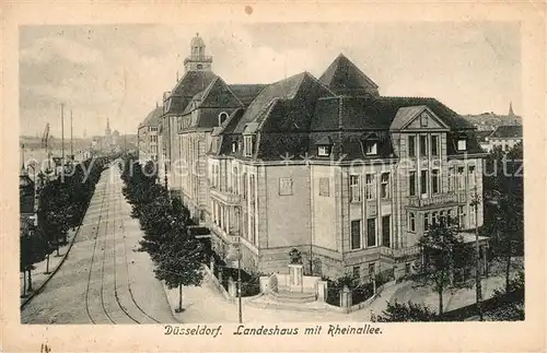 Duesseldorf Landeshaus mit Rheinallee Kat. Duesseldorf