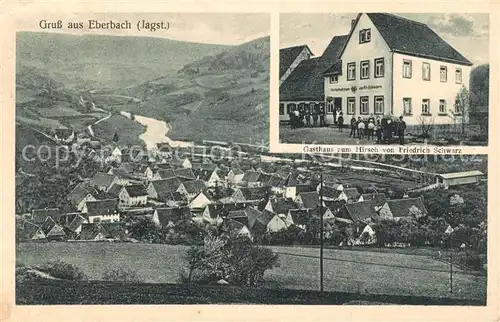 AK / Ansichtskarte Eberbach Baden Gasthaus zum Hirsch von Friedrich Schwarz  Kat. Eberbach