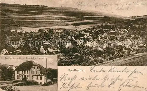 AK / Ansichtskarte Nordhalden Gasthaus zum Kranz J. Rutschmann Kat. Blumberg