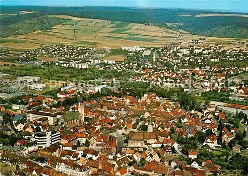 AK / Ansichtskarte Tauberbischofsheim Fliegeraufnahme Teilansicht  Kat. Tauberbischofsheim