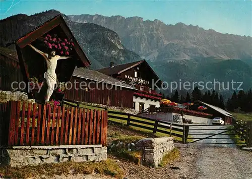 Leutasch Haemmermoosalm Leutascher Gaistal Teufelsgrat Wettersteingebirge Kat. Leutasch Tirol