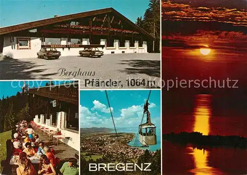 Bregenz Bodensee Berghaus Pfaender Seilbahn 