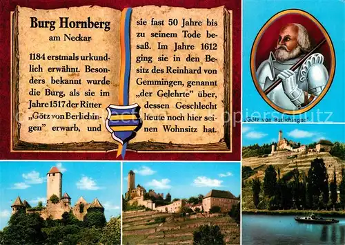 Neckarzimmern Burg Hornberg Goetz von Berlichingen Kat. Neckarzimmern