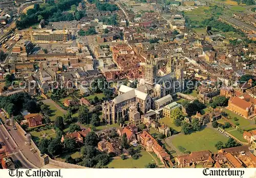 AK / Ansichtskarte Canterbury UK Fliegeraufnahme Cathedral Kat. Canterbury