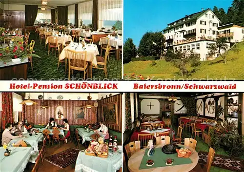 AK / Ansichtskarte Baiersbronn Schwarzwald Hotel Schoenblick Kat. Baiersbronn