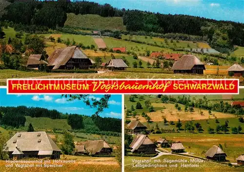 AK / Ansichtskarte Gutach Schwarzwald Freilichtmuseum Vogtsbauernhof Hippenseppenhof Hofkapele Muehle Kat. Gutach