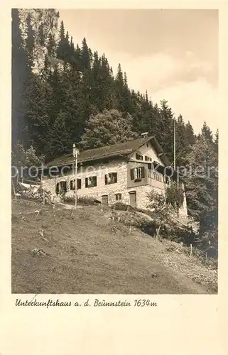 AK / Ansichtskarte Oberaudorf Unterkunftshaus auf dem Bruennstein Kat. Oberaudorf
