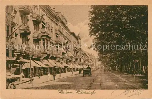 AK / Ansichtskarte Wiesbaden Wilhelmstrasse Kat. Wiesbaden