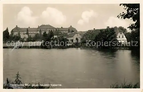 Freiberg Sachsen Blick zur Hausen Kaserne Kat. Freiberg