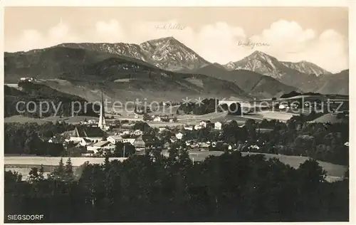 Siegsdorf Oberbayern Panorama Kat. Siegsdorf