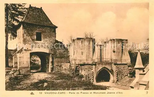 Vaucouleurs Porte de France et Monument Jeanne d Arc Kat. Vaucouleurs