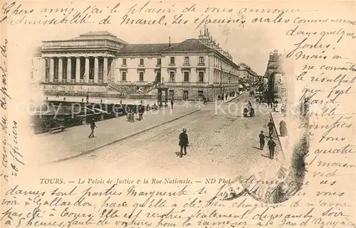 Tours Indre et Loire Palais de Justice Rue Nationale Kat. Tours